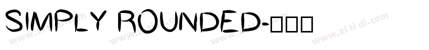 SIMPLY ROUNDED字体转换